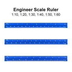 6" Small Pocket Engineering Aluminum Triangular scale Ruler