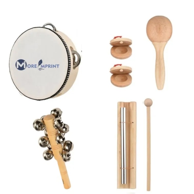 Tambourine Chime Bar Castanets Maracas Musical Instruments
