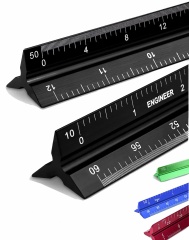 6" Small Pocket Engineering Aluminum Triangular scale Ruler
