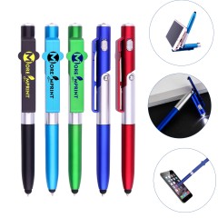 Multifunctional Folding LED Light Pen Phone Holder Stand