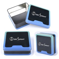 Tin Gift Cookie Storage Can Candy Container Chocolate Box
