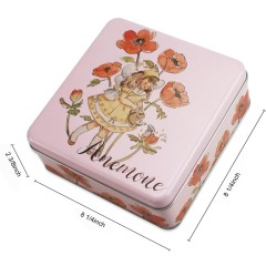 Tin Gift Cookie Storage Can Candy Container Chocolate Box