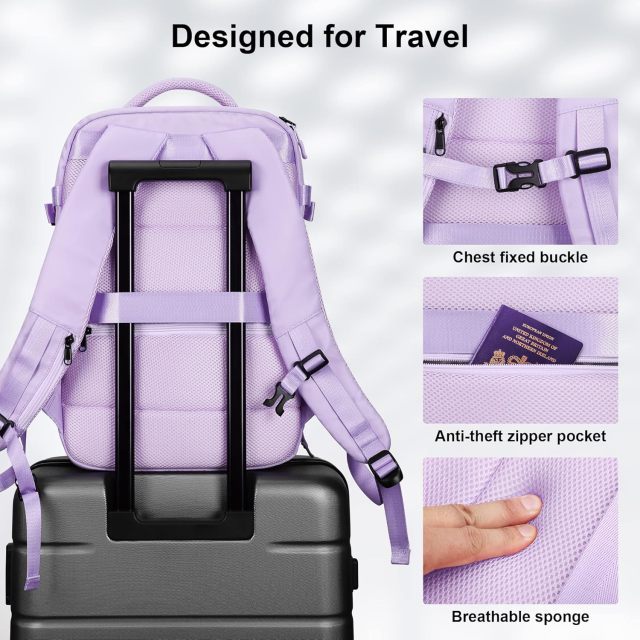 15.6" Laptop Travel Backpack Carry On Luggage Casual Daypack