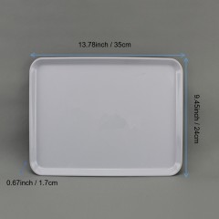 Restaurant Melamine Plate Plastic Fast Food Serving Tray