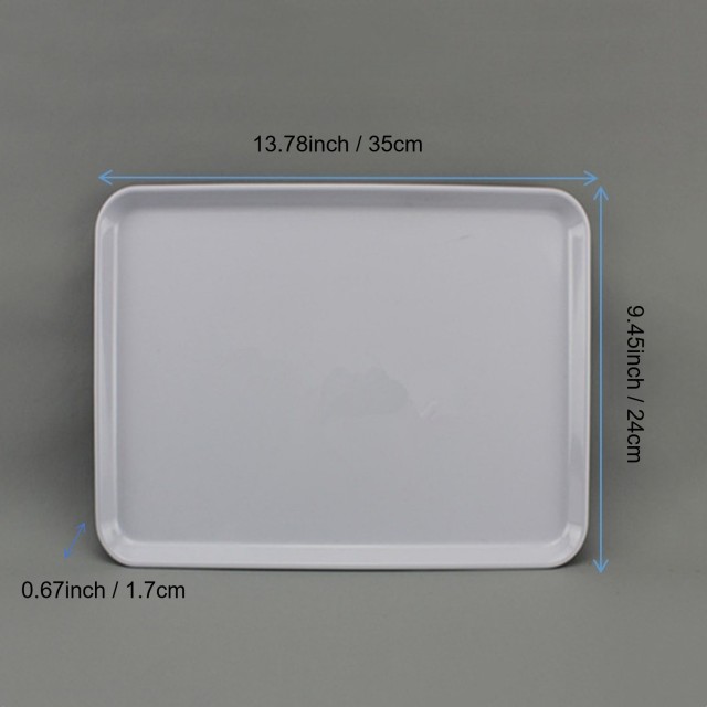 Restaurant Melamine Plate Plastic Fast Food Serving Tray