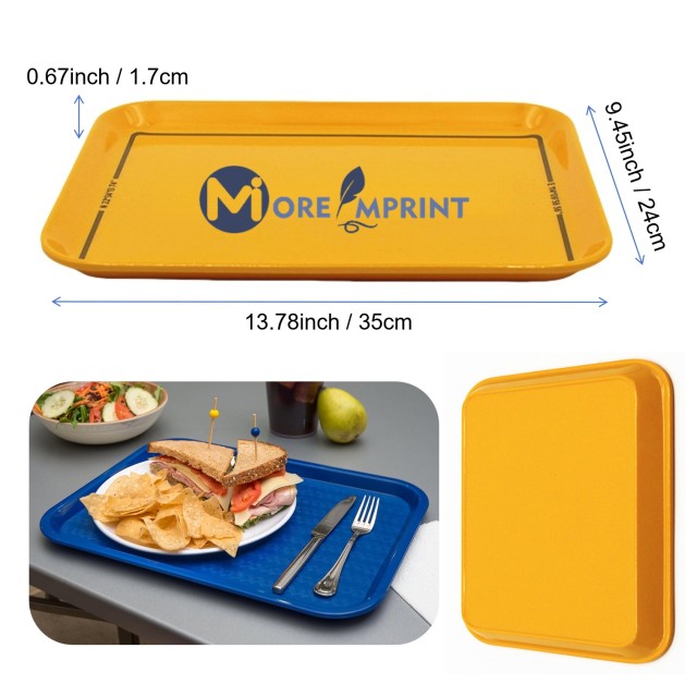 Restaurant Melamine Plate Plastic Fast Food Serving Tray