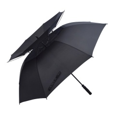 62 Inch Double Canopy Vented Automatic Stick Golf Umbrella