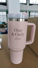 40oz Insulated Cup with Handle Double Wall Vacuum Thermo Mug