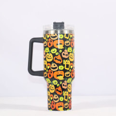 40oz Insulated Cup with Handle Double Wall Vacuum Thermo Mug