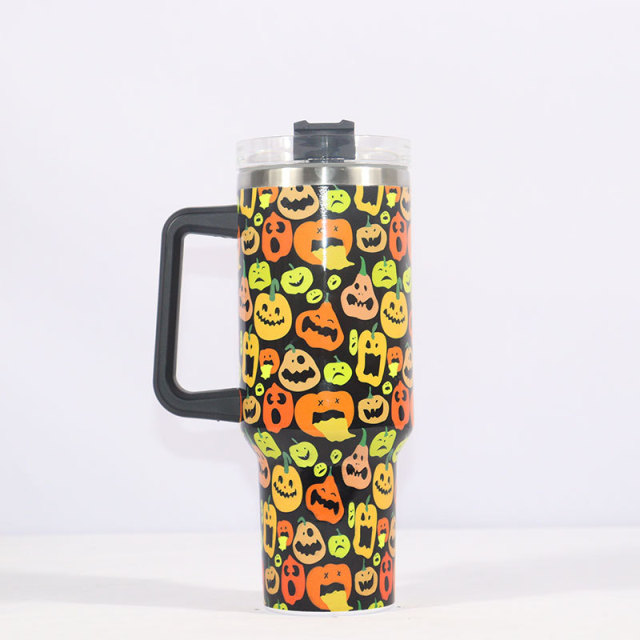40oz Insulated Cup with Handle Double Wall Vacuum Thermo Mug