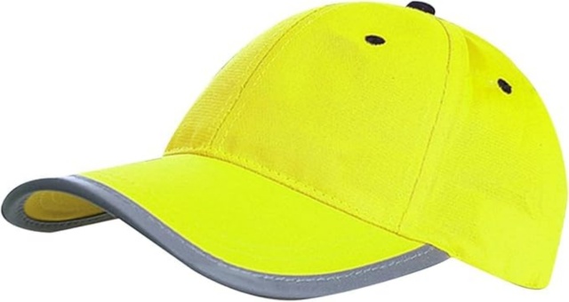 Safety Traffic Cap High Visibility Fluorescent Baseball Hat