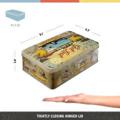Tin Gift Cookie Storage Can Candy Container Chocolate Box