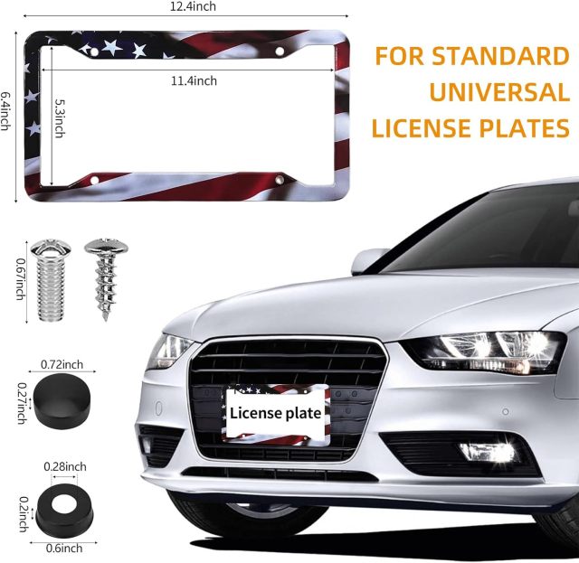 Plastic Auto Car Number Tag Holder License Plate Cover Frame