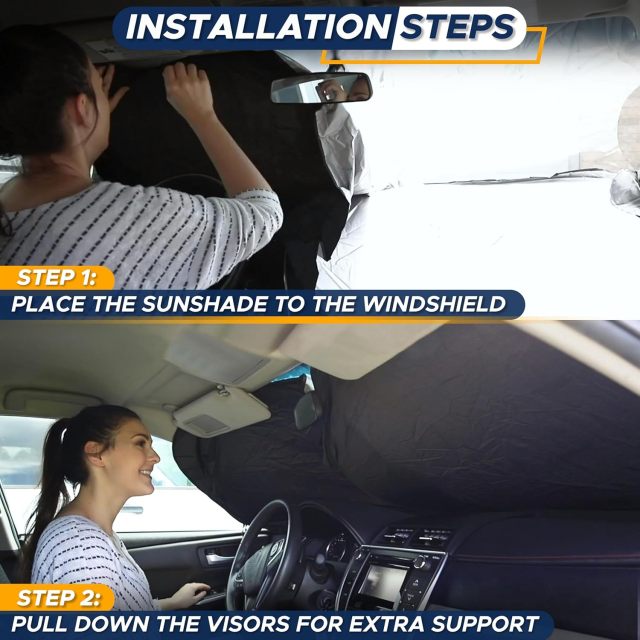 Foldable Car Windshield Sun Shade Automotive Window Visor