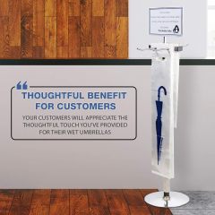 31'' Clear Wet Disposable Umbrella Bag Plastic Wrapper