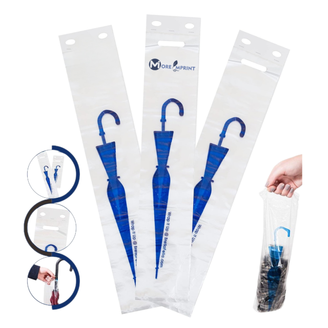 31'' Clear Wet Disposable Umbrella Bag Plastic Wrapper