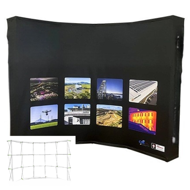 Tension Fabric Event Pop Up Backdrop Booth Frame Display