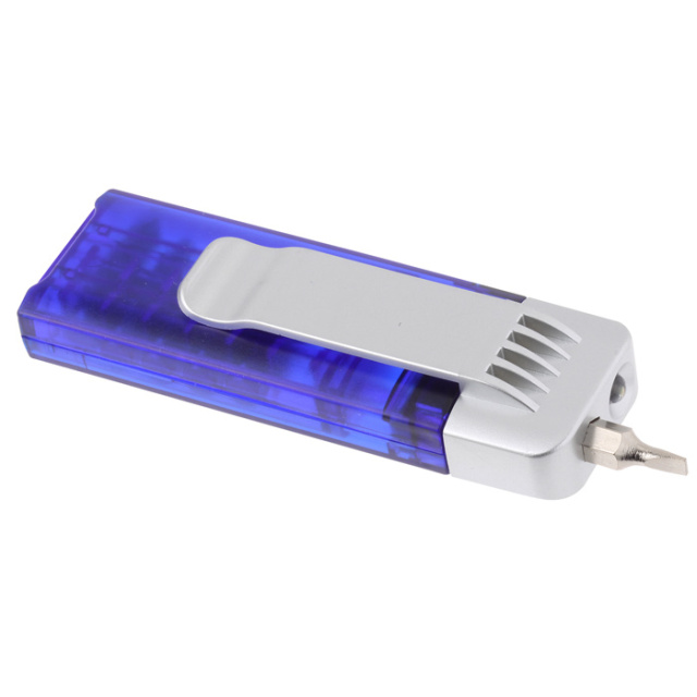 6pcs Magnetic Mini Screwdriver Tools Kit LED Torch Set