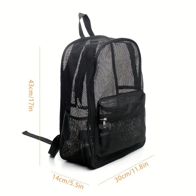 Mesh Backpack Portable Business Travel Storage Bag