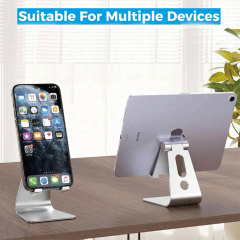 Foldable Aluminum Phone Stand Adjustable Desktop Tablet Hold