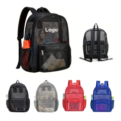 Mesh Backpack Portable Business Travel Storage Bag