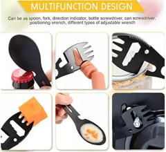 10 In 1 Multifunctional Spork Bottle Opener Camping Tool