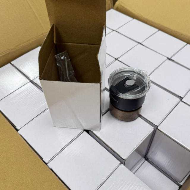 10oz Mini Stainless Steel Tumbler w/Straw Lid Cup Sleeve