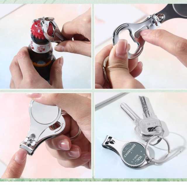 Bottle Opener Nail Clipper Keychain Versatile Durable