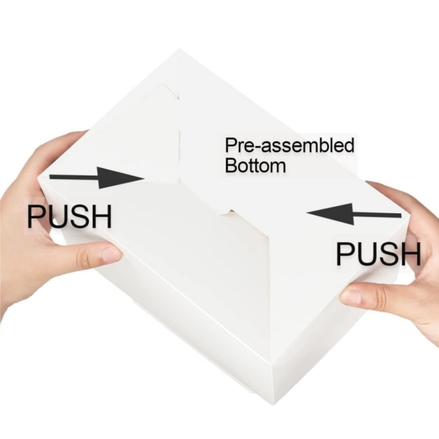 Pop-up Party Treat Paper Gift Gable Boxes with Handles