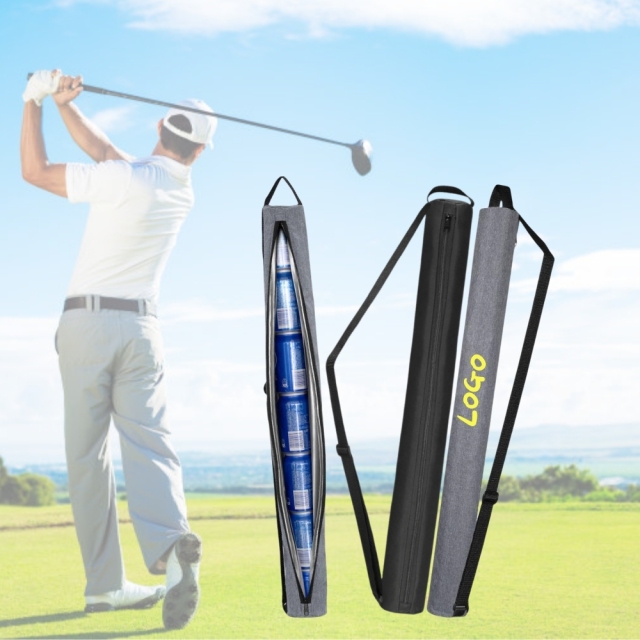 7-Can Insulated Cooler Beer Sleeve for Golf Bag