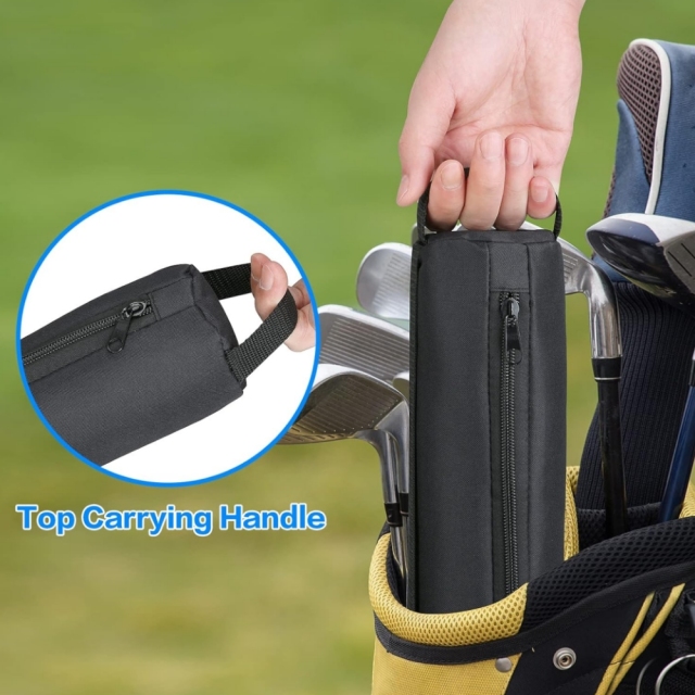 7-Can Insulated Cooler Beer Sleeve for Golf Bag