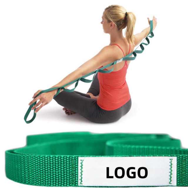 Non-Elastic Stretching Yoga Straps for Physical Therapy