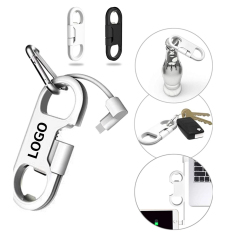 3 In 1 Portable Travel Keychain Bottle Opener Charging Cord