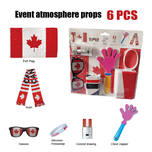 Team Fan Gear Set 6 PCS Cheering Kit Sports Event Prop Combo