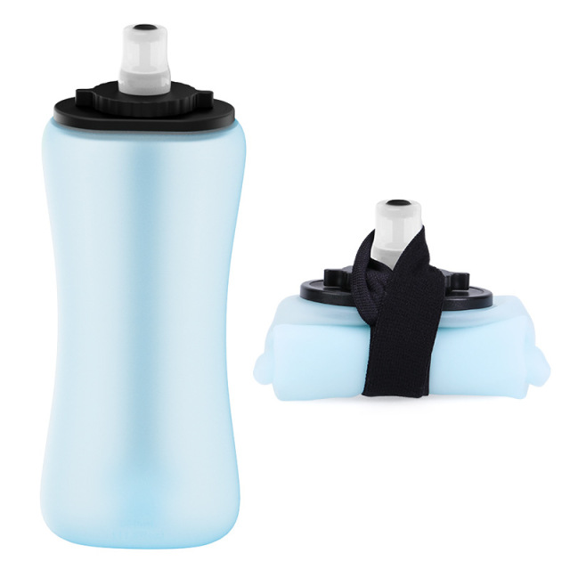 11.8oz Silicone Travel Foldable Sports Roll-Up Water Bottle