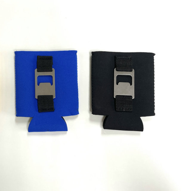 Cup Sleeve with built-in Bottle Opener on Back