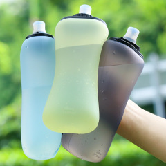 11.8oz Silicone Travel Foldable Sports Roll-Up Water Bottle