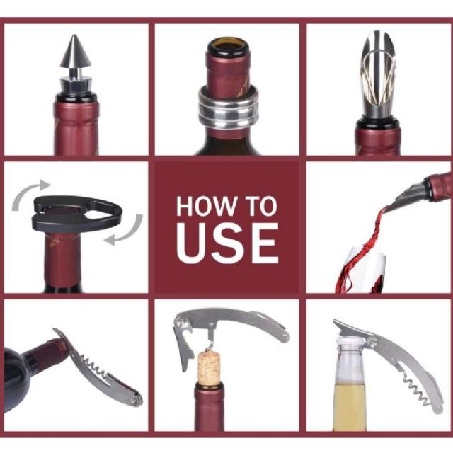 Wine Opener Accessories Gift Set