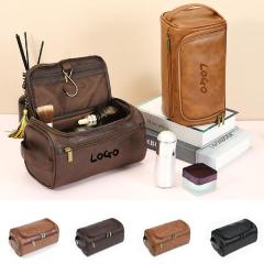 Luxury PU Leather Travel Waterproof Toiletry Cosmetic Bags