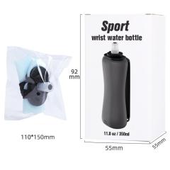 11.8oz Silicone Travel Foldable Sports Roll-Up Water Bottle