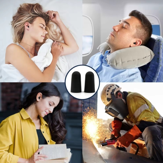 Soft Foam Disposable Sound Blocking Ear Plugs