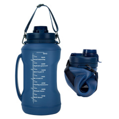 Silicone Collapsible Water Bottle Roll-Up Sports Flask
