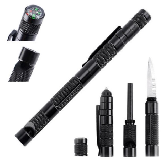 Tactical Survival Pen Multi-Function Emergency Tool