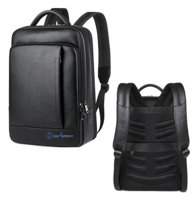 Cowhide Vintage Luxury Leather Business Laptop Backpack