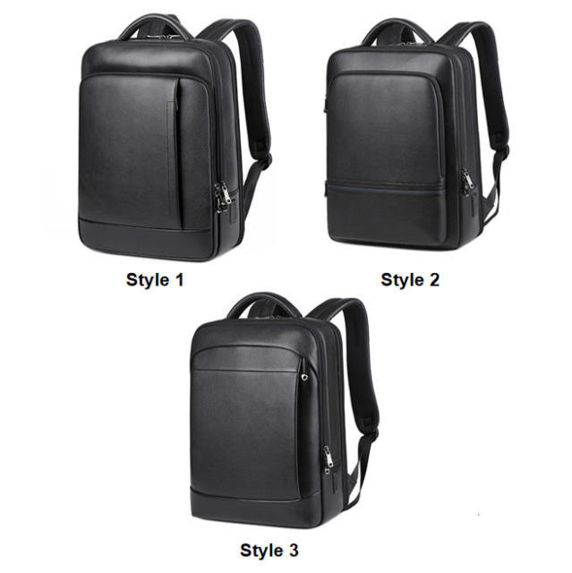 Cowhide Vintage Luxury Leather Business Laptop Backpack