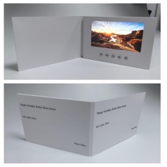 A5 Greeting Card Video Brochure Advertising Player LCD