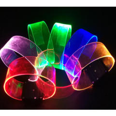 Transparent LED Glow Bracelet Magnetic Stick Wristband