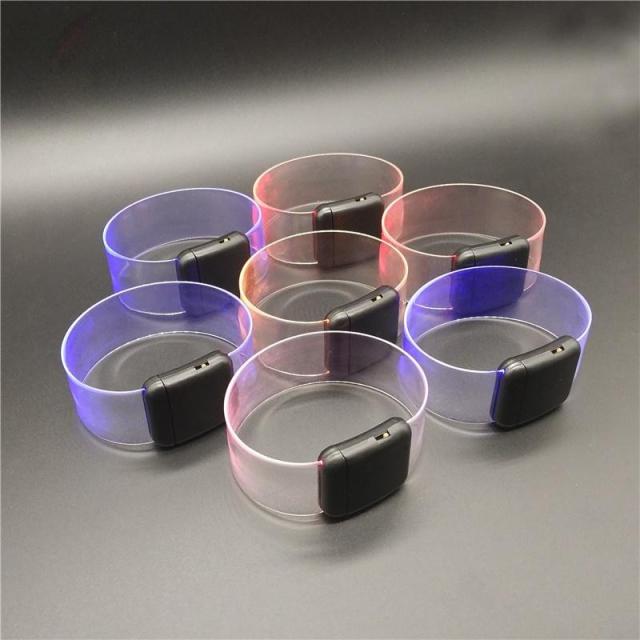 Transparent LED Glow Bracelet Magnetic Stick Wristband