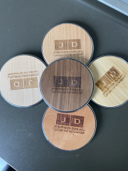15W QI Certified Bamboo Charging Pads Wood Wireless