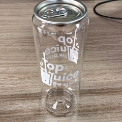 Transparent Juice Bottle Easy Open Lid Plastic Can Clear Disposable Plastic Cup